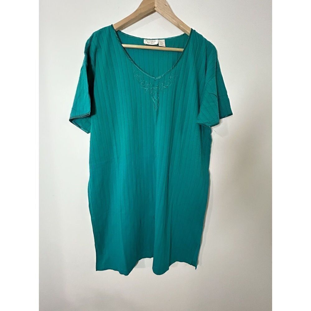 Victoria’s Secret Vintage Gold Label Night Shirt Cotton Nightgown M/L